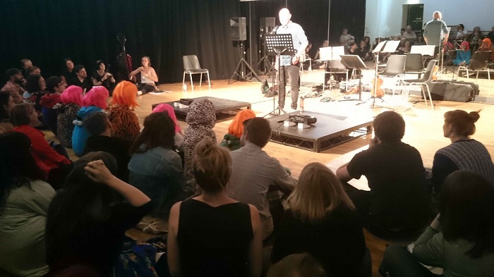 Studio used as a performance space